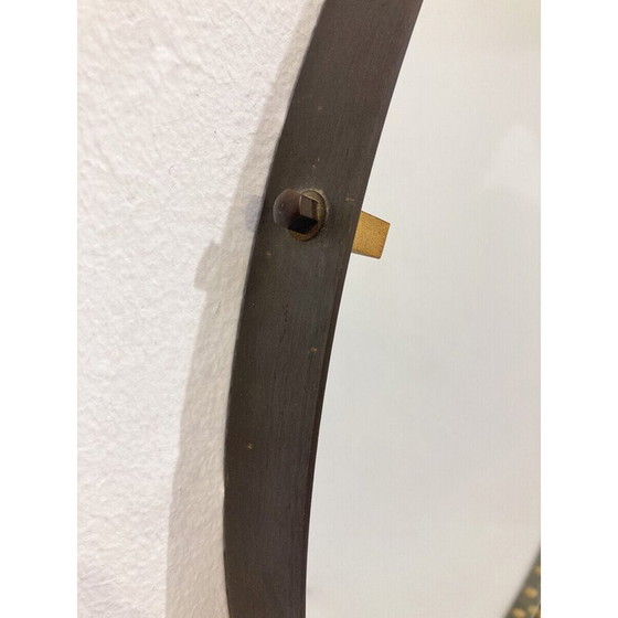 Image 1 of Vintage drop-shaped mirror in brass and steel, Italy 1970