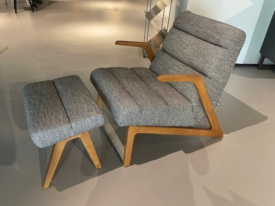 Image 1 of Rolf Benz Armchair And Footstool Showroom Model