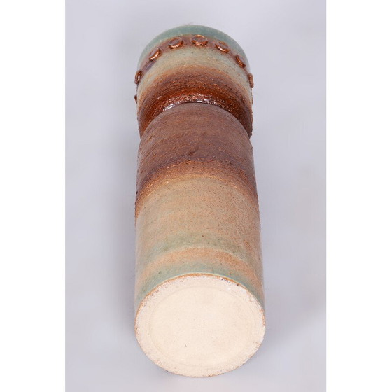 Image 1 of Vintage glazed ceramic vase, Czechoslovakia 1950