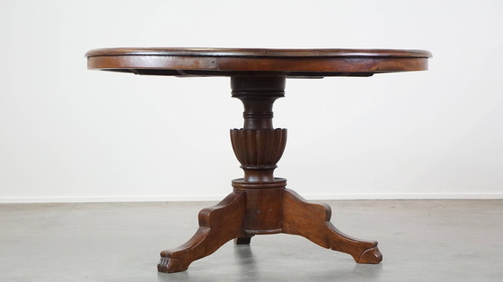 Image 1 of Round Wooden 4 Person Dining Table