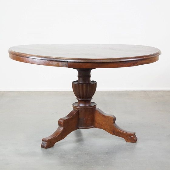 Image 1 of Round Wooden 4 Person Dining Table