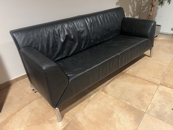 Image 1 of Jori Pacific 3 seater sofa black leather 