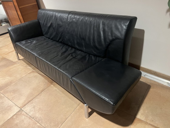 Image 1 of Jori Pacific 3 seater sofa black leather 