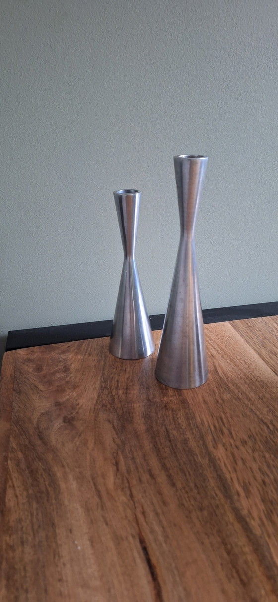 Image 1 of Ikea Candlestick By Erika Pekkari 1 Of 23Cm And The Other Is 19Cm.