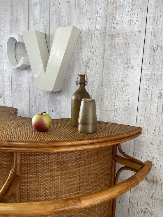 Image 1 of Vintage Rattan Bar