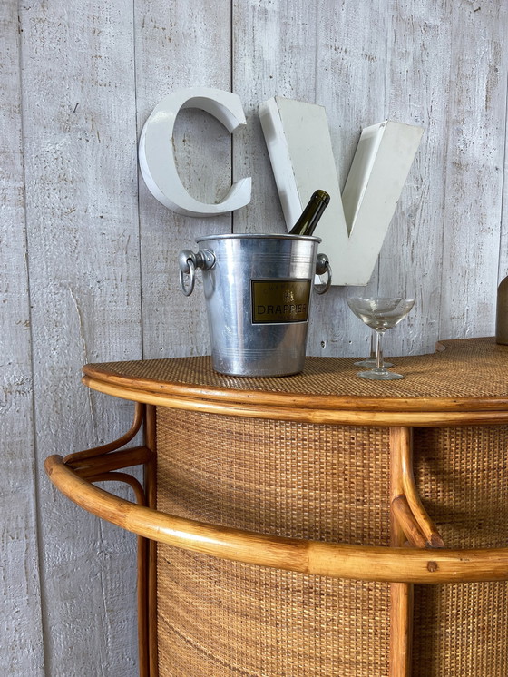 Image 1 of Vintage Rattan Bar