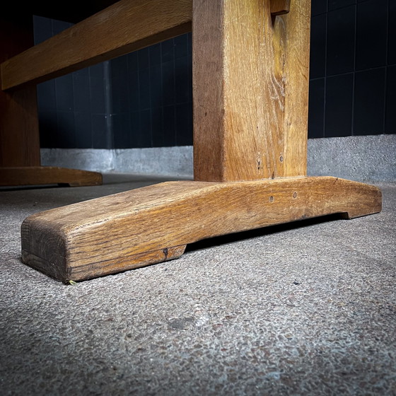 Image 1 of 3 pièces - Tables de salle à manger en chêne Mid Century de Monastery