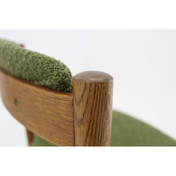 Image 1 of Pair of vintage oakwood Danish chairs by Fdb Mobler, Denmark 1970s