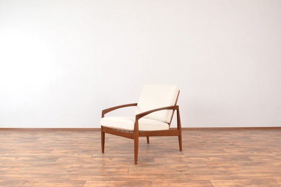 Image 1 of Fully Restored Teak Paper Knife Lounge Chair By Kai Kristiansen For Magnus Olesen, 1960S