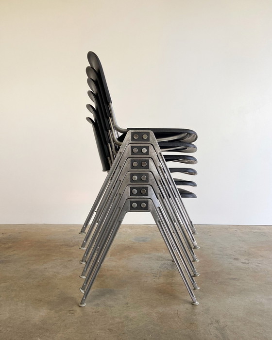 Image 1 of 6x Vintage Knoll 1601 Chair By Don Albinson