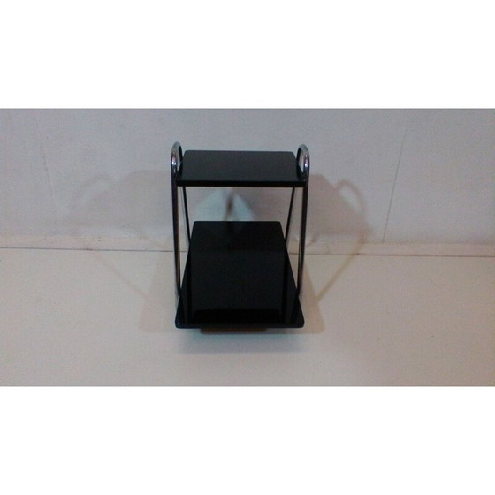 Image 1 of Vintage wood and chrome steel coffee table by Robert Slezák, Czechoslovakia 1940