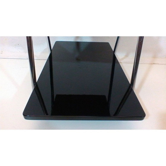 Image 1 of Vintage wood and chrome steel coffee table by Robert Slezák, Czechoslovakia 1940