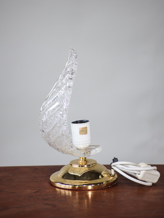 Image 1 of Lampe à poser avec plateau en laiton