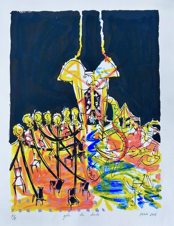 Image 1 of Silkscreen Luis Penin - Gala de duda