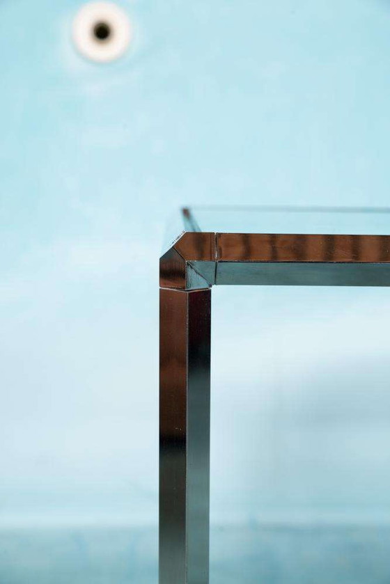 Image 1 of Tables d'appoint vintage Herman Miller verre&chrome, Converta