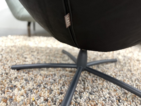 Image 1 of Sillón giratorio suave Label Vandenberg Hidde Bald Sprang negro 
