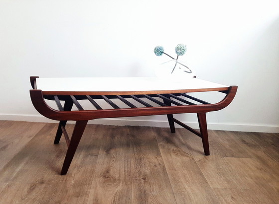 Image 1 of Vintage Coffee Table With Turnable Top in the Style of Louis Van Teeffelen