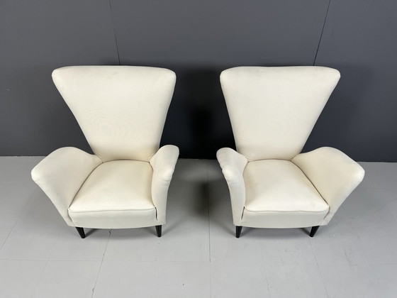 Image 1 of 2x Mid century armchairs