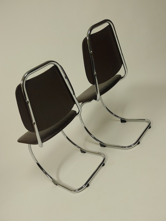 Image 1 of 2 sedie a sbalzo vintage, anni '70