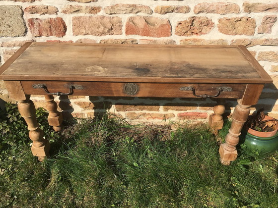 Image 1 of Vintage console in ash and poplar