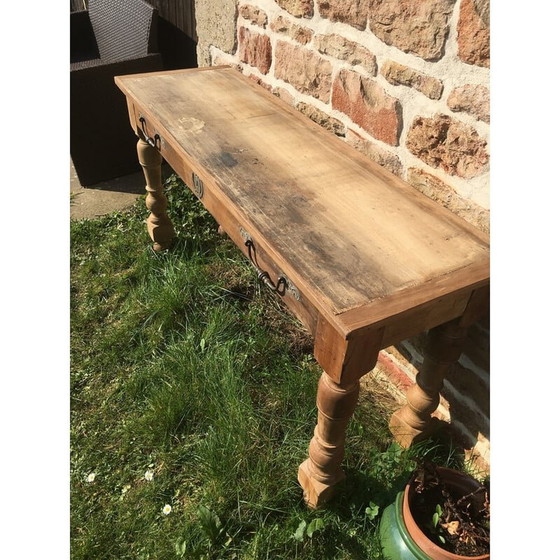 Image 1 of Vintage console in ash and poplar