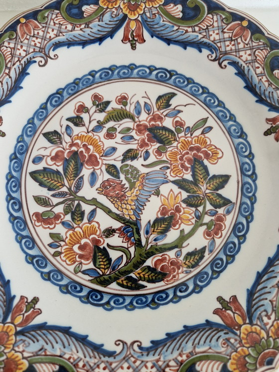 Image 1 of Vintage : Makkum Pottery Plate - 1985