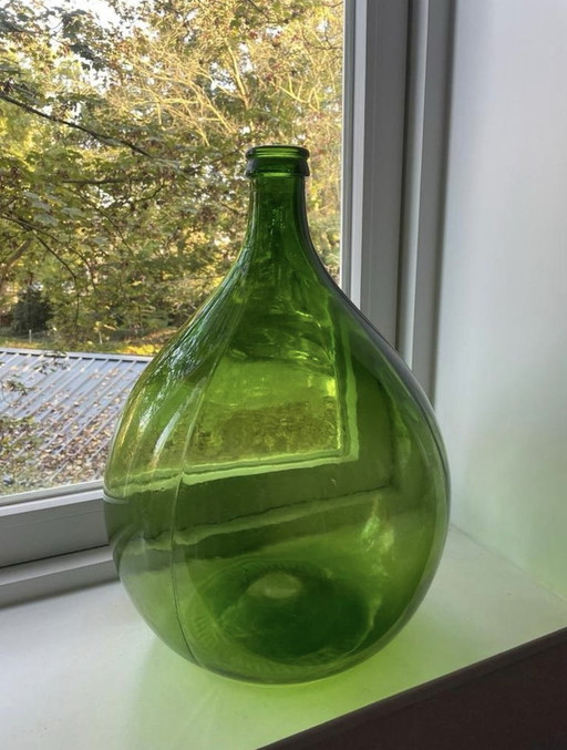 Large Italian Basket Bottle