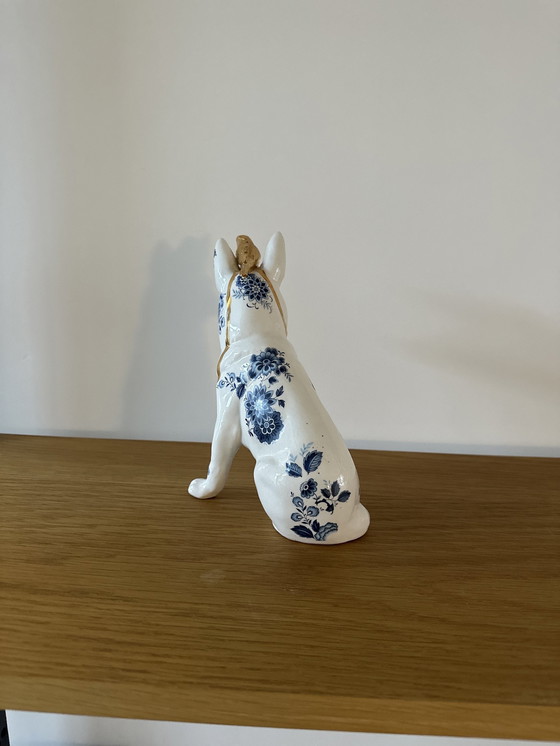 Image 1 of Ceramic Statue Dog With Bird