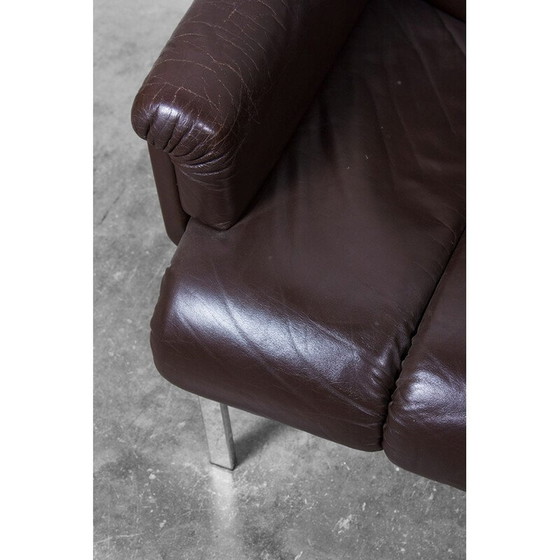 Image 1 of Eurochair in pelle marrone scuro di Girsberger - anni '70