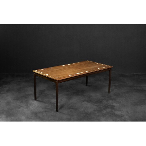 Image 1 of Vintage mahogany coffee table by Ole Wanscher for Poul Jeppesens Møbelfabrik, Denmark 1960