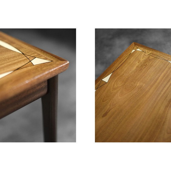 Image 1 of Vintage mahogany coffee table by Ole Wanscher for Poul Jeppesens Møbelfabrik, Denmark 1960