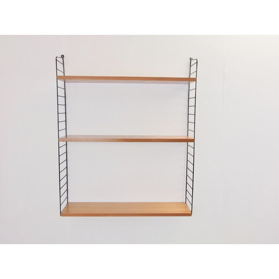 Image 1 of Vintage wall unit for Nisse Strinning in teak and metal 1950