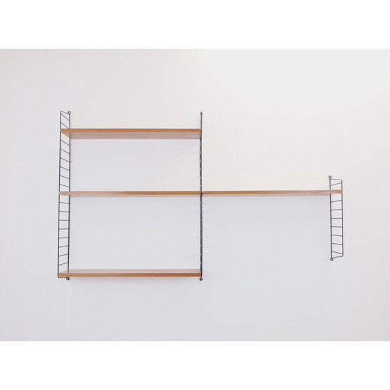 Image 1 of Vintage wall unit for Nisse Strinning in teak and metal 1950