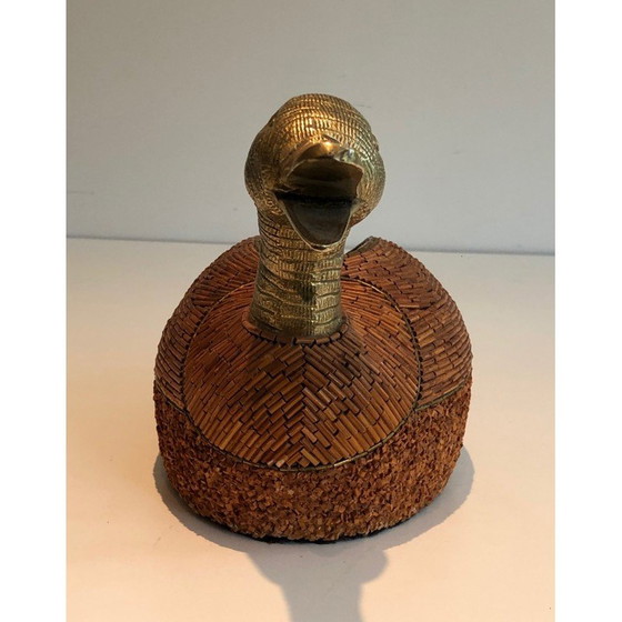 Image 1 of Vintage duck pocket in ceramic and brass by Tarzia Firenze, Italy 1970