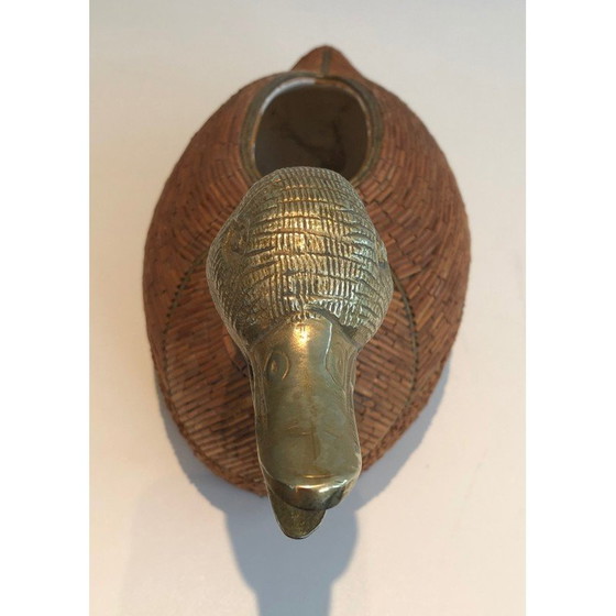 Image 1 of Vintage duck pocket in ceramic and brass by Tarzia Firenze, Italy 1970