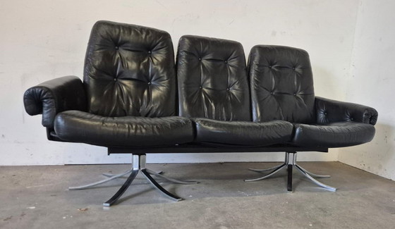 Image 1 of 1970s Space Age Leather Sofa