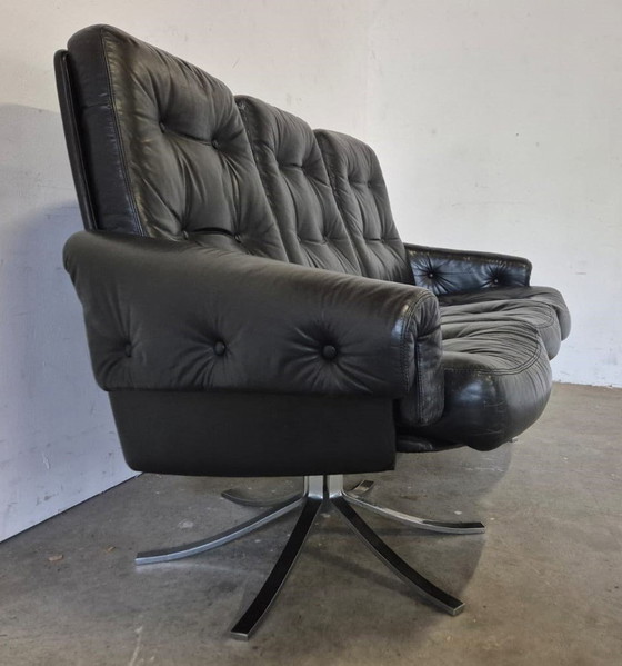 Image 1 of 1970s Space Age Leather Sofa