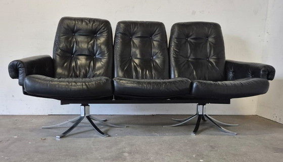 Image 1 of 1970s Space Age Leather Sofa