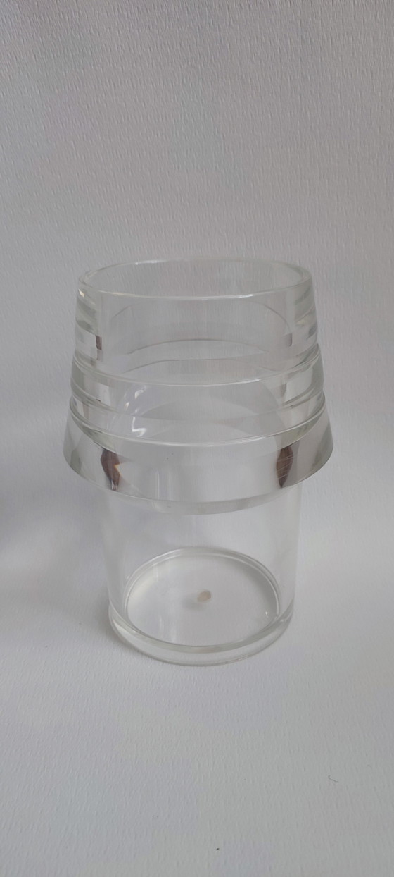 Image 1 of Alfio di Bella Design Wine Champagne Cooler Transparent Lucite Acrylic Vase