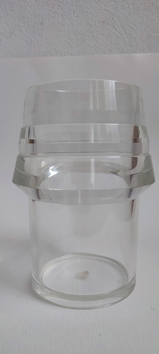 Alfio di Bella Design Wine Champagne Cooler Transparent Lucite Acrylic Vase