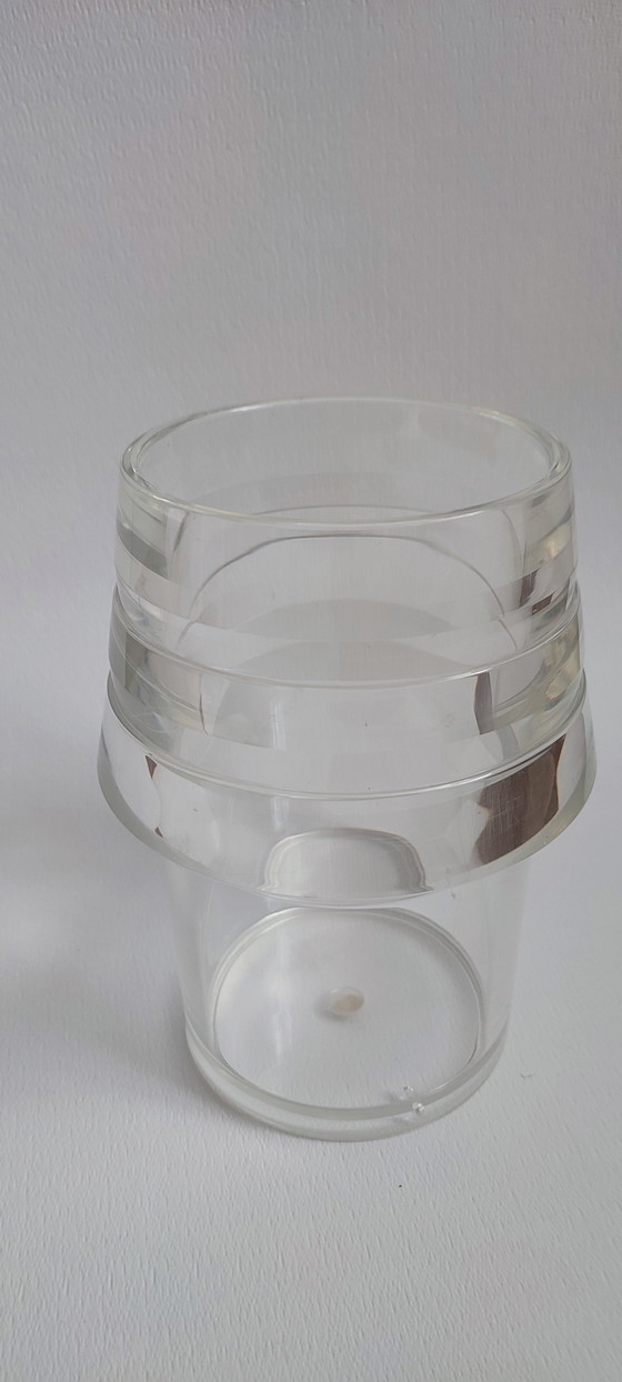 Image 1 of Alfio di Bella Design Wine Champagne Cooler Transparent Lucite Acrylic Vase