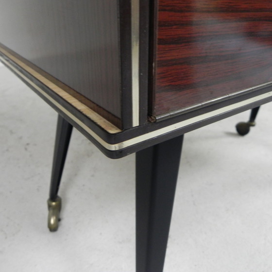 Image 1 of Vintage drinks cabinet, bar on casters, 1960s