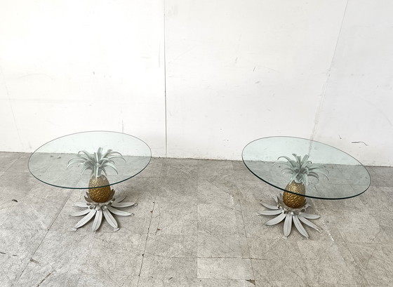 Image 1 of 2x pineapple side tables, 1960s