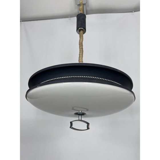 Image 1 of Vintage Italian adjustable chandelier by Reggiani, Italy 1960s