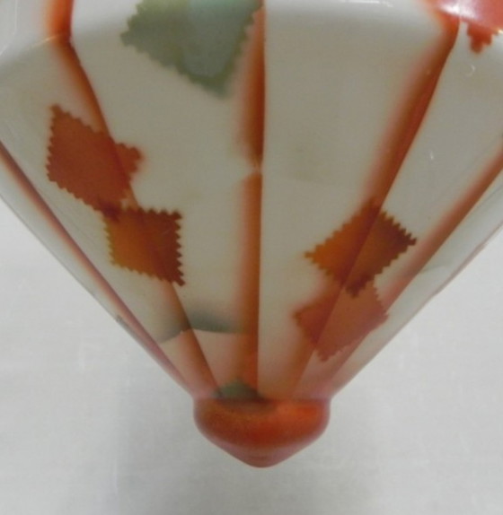 Image 1 of Art Deco hanging lamp with angled glass shade