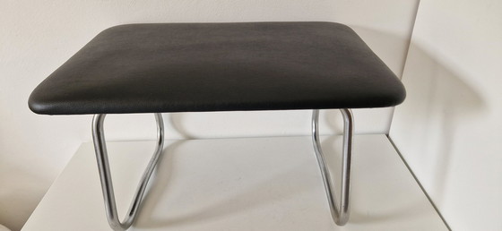 Image 1 of Tabouret Vintage Chrome et Skai