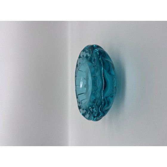 Image 1 of Vintage empty pocket in blue crystal, 1950