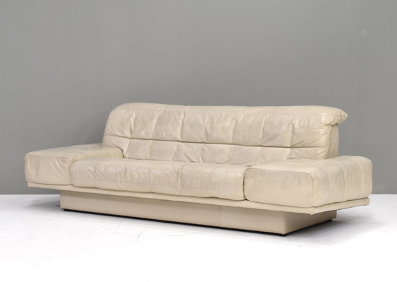 Image 1 of Rolf Benz 3-seater sofa in ivory cream leather - Germany, circa 1980-1990