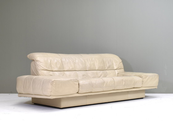 Image 1 of Rolf Benz 3-seater sofa in ivory cream leather - Germany, circa 1980-1990