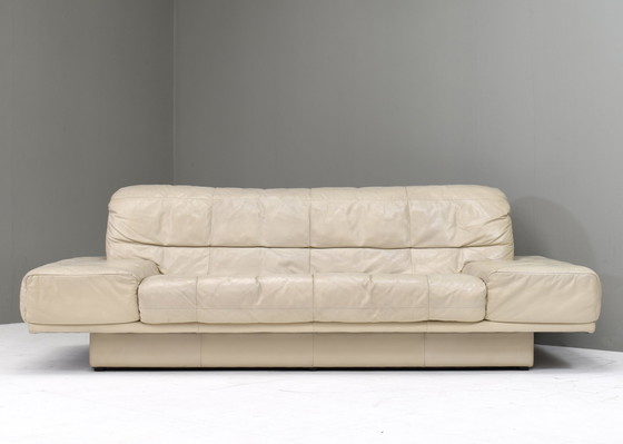 Image 1 of Rolf Benz 3-seat sofa in Ivory Cream Leather - Germany, circa 1980-1990